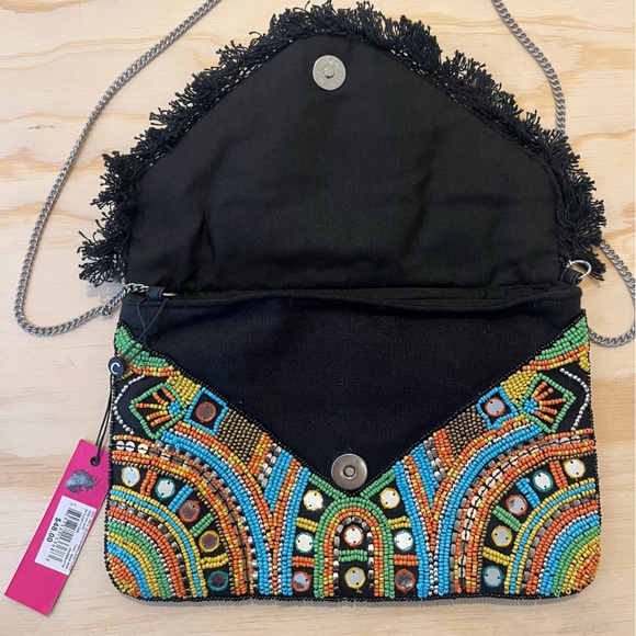 LEIGHTON CLUTCH CIRCUS BY SAM EDELMAN CROSSBODY  PURSE EMBELLISHED NWT - Picture 5 of 8